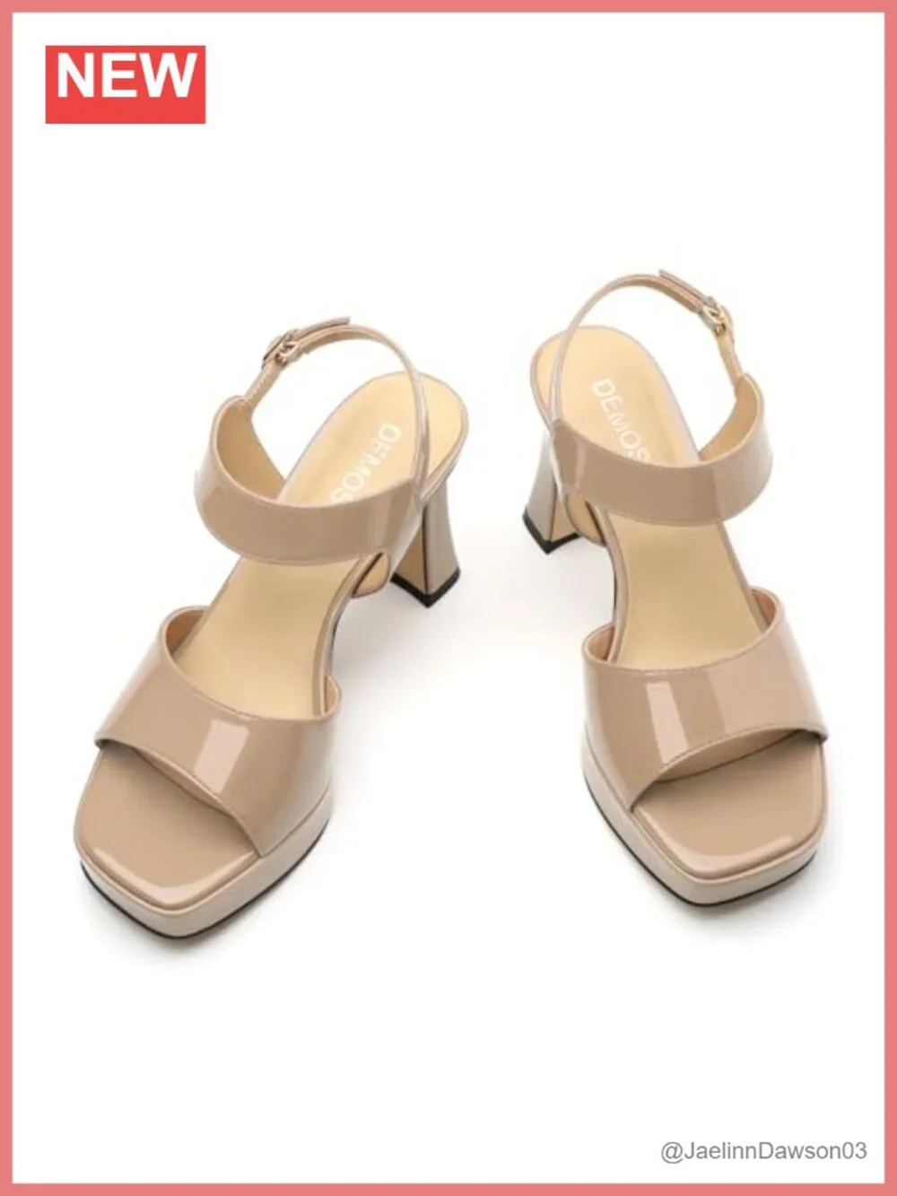 Women's Chunky Block Heel Platform Sandals with Ankle Strap